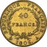 Reverse 40 Francs 1806 A