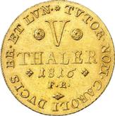 Reverse 5 Thaler 1816 FR