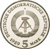 Reverse 5 Mark 1989 A Brandenburg Gate