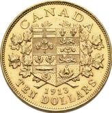 Reverse 10 Dollars 1913