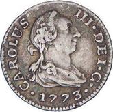 Obverse 1/2 Real 1773 M PJ