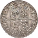 Reverse Sixpence 1563 Milled coinage