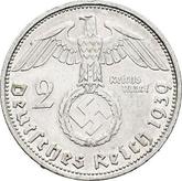 Reverse 2 Reichsmark 1939 G