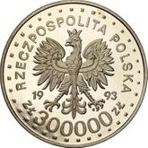 Obverse 300000 Zlotych 1993 MW ANR Pattern UNESCO World Heritage Centre - Old City of Zamosc