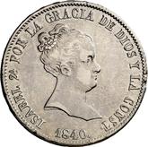 Obverse 10 Reales 1840 M CL