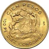 Reverse 100 Pesos 1970 So