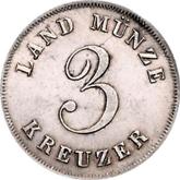 Reverse 3 Kreuzer 1837