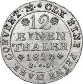 Reverse 1/12 Thaler 1823 CvC