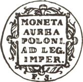 Reverse Ducat 1768 FS King figure