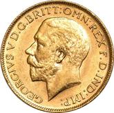 Obverse Sovereign 1922 M