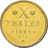 Reverse 10 Thaler 1825 CvC