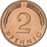 Obverse 2 Pfennig 1985 G