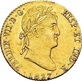 Obverse 2 Escudos 1827 M AJ