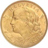 Obverse 10 Francs 1915 B Vreneli
