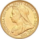 Obverse Sovereign 1897 M Veiled head