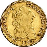 Obverse 2 Escudos 1763 Mo MF