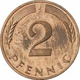 Obverse 2 Pfennig 1989 J