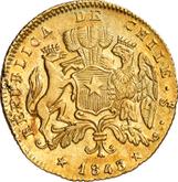 Obverse 2 Escudos 1843 So IJ