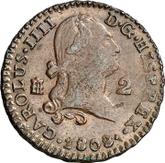 Obverse 2 Maravedís 1808