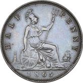 Reverse Halfpenny 1865