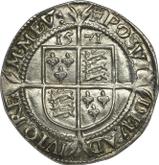 Reverse Sixpence 1571 Third issues