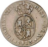 Obverse 1 1/2 Cuarto 1813 Catalonia