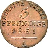 Reverse 3 Pfennig 1831 A
