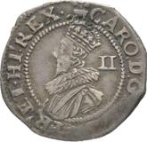 Obverse 2 Pence (Halfgroat) no date (1625-1642) Second draped bust