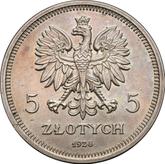 Obverse 5 Zlotych 1928 Pattern Nike
