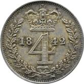 Reverse Fourpence (Groat) 1842