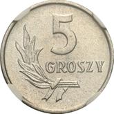 Reverse 5 Groszy 1971 MW