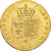 Reverse Double Louis d'Or 1786 B