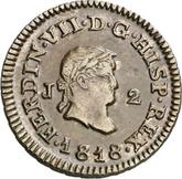 Obverse 2 Maravedís 1818 J