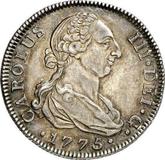Obverse 4 Reales 1775 M PJ