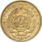 Reverse 1/2 pond (Transvaal) 1895