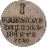 Reverse 1 Pfennig 1808 C