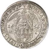 Reverse Ort (18 Groszy) 1654 HIL Torun