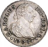 Obverse 8 Reales 1778 S CF