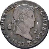 Obverse 2 Maravedís 1823