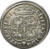 Reverse Ort (18 Groszy) 1651 CG