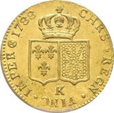 Reverse Double Louis d'Or 1788 K