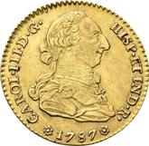 Obverse 2 Escudos 1787 S CM