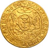 Reverse Ducat 1650 GR Danzig