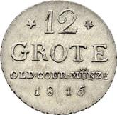 Reverse 12 Grote 1816