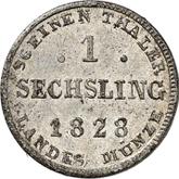 Reverse Sechsling 1828