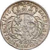 Reverse 2 Zlote (8 Groszy) 1756 "8 GR"