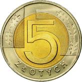 Reverse 5 Zlotych 2008 MW