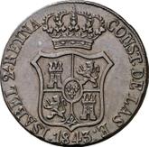 Obverse 6 Cuartos 1843 Catalonia