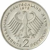 Reverse 2 Mark 1973 F Konrad Adenauer