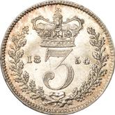 Reverse Threepence 1854